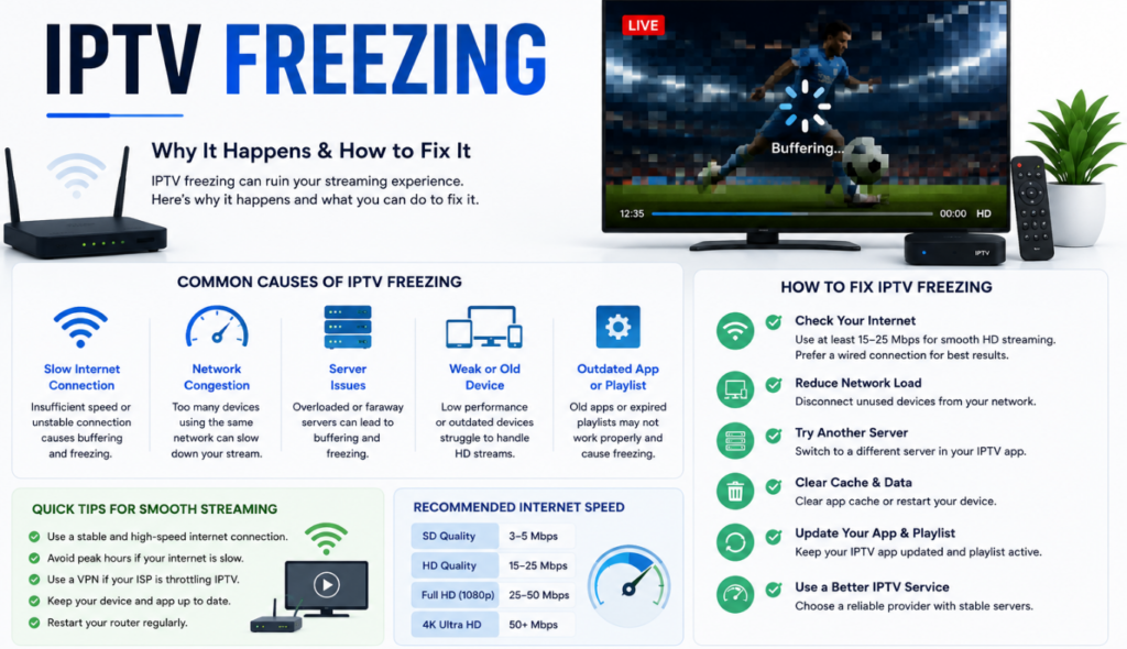 IPTV Freezing: Complete Guide